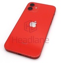 [IP12BH-RD-C] Apple iPhone 12 Back / Battery Cover + Small Parts - Red (Pulled - Grade C)