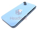 [IP14PLBH-BL-C] iPhone 14 Plus Back / Battery Cover + Small Parts - Blue (Pulled - Grade C)