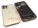 [IP13PMBH-GL-NC-C] iPhone 13 Pro Max Back / Battery Cover + Small Parts - Gold (Pulled - Grade C) (No Camera)