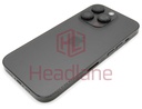 [IP14PRBH-BK-B-NC] iPhone 14 Pro Back / Battery Cover + Small Parts - Black (Pulled - Grade B) (No Camera)