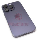 [IP14PRBH-PR-C-NC] iPhone 14 Pro Back / Battery Cover + Small Parts - Purple (Pulled - Grade C) (No Camera)