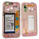 [GH82-13667D] Samsung SM-A320 Galaxy A3 (2017) Middle + Battery - Pink