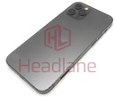 [IP12PRBH-GR-C-NC] Apple iPhone 12 Pro Back / Battery Cover + Small Parts - Graphite (Grade C) (No Camera)