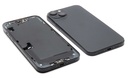 [IP15PBH-BK-C] iPhone 15 Plus Back / Battery Cover + Small Parts - Black (Pulled - Grade C)