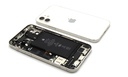 [IP12BH-WT-NC-C] iPhone 12 Back / Battery Cover + Small Parts - White (Pulled - Grade C) (No Camera)
