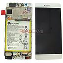 [02350RRY] Huawei P9 LCD Display / Screen + Touch + Battery Assembly - Silver