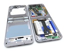 [GH82-39244A] Samsung SM-F741 Galaxy Z Flip6 5G Display Frame + Battery Assembly - Silver Shadow