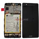 [02350RPT] Huawei P9 LCD Display / Screen + Touch + Battery Assembly - Titanium Grey