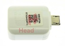[GH96-09728A] Samsung Micro USB to USB OTG Adapter - White